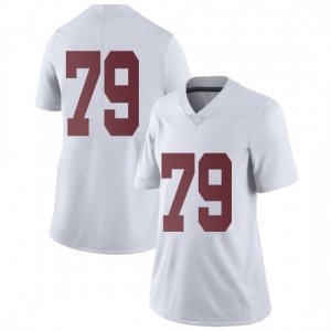 NCAA Women's Alabama Crimson Tide #79 Chris Owens Stitched College Nike Authentic No Name White Football Jersey KM17J05EU